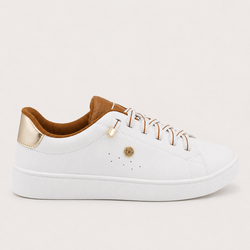 Tênis Zatta Casual Brilho Carlota Caramelo
