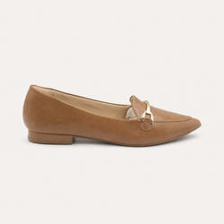 Mocassim Zatta Bico Fino Mayara Caramelo