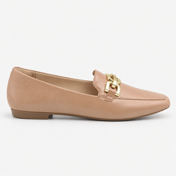 Mocassim Zatta Detalhe de Fivela Magda Nude