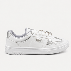 Tênis Zatta Casual Pingente Antonela Prata