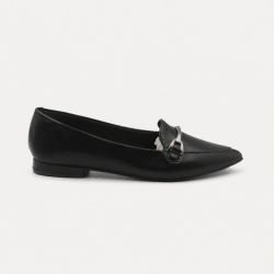 Mocassim Zatta Bico Fino Mayara Preto