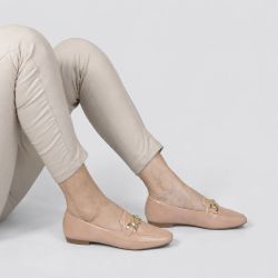 Mocassim Zatta Detalhe de Fivela Magda Nude