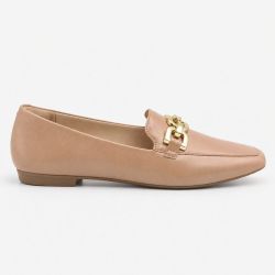 Mocassim Zatta Detalhe de Fivela Magda Nude