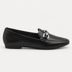 Mocassim Zatta Detalhe de Fivela Magda Preto