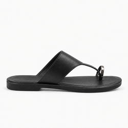 Rasteira de Dedo Metal Zatta Alaide Preto