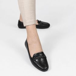 Mocassim Zatta Corrente Flat  Micaela Preto