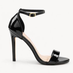 Sandália Zatta Salto Fino Maya Preto Verniz
