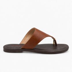 Rasteira de Dedo Metal Zatta Alaide Caramelo
