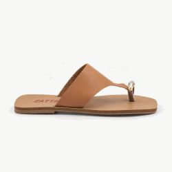 Rasteira Zatta de Dedo Chloé Caramelo