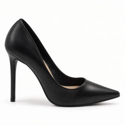 Scarpin Salto Alto Bico Fino Suzy Napa  Preto