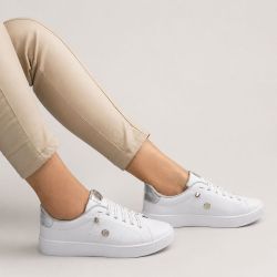 Tênis Zatta Casual Brilho Carlota Prata