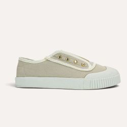Tênis Zatta  Lona Sem Cadarço Berenice Off White