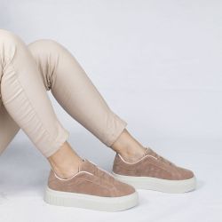 Tênis Zatta Casual Ajuste Elástico Gaby Nude