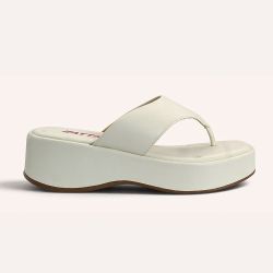 Tamanco Zatta De Dedo  Flatform Luma Off White