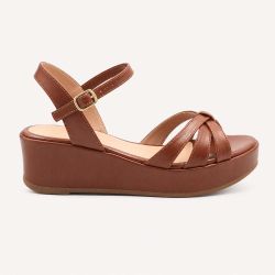 Sandália Zatta Anabela Flat Alanis Marrom