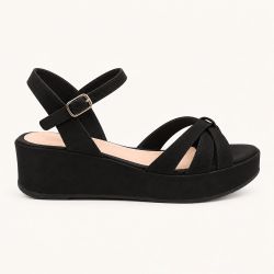 Sandália Zatta Anabela Flat Alanis Preto