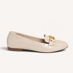 Mocassim Zatta Detalhe de Fivela Sirley Amendoa
