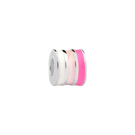 Imagem do produto Berloque Rolete 3 Listras Rosa Prata 925 Realizações