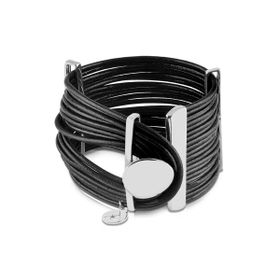 Imagem do produto Pulseira petricor com laço e placas prateada
