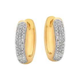 Imagem do produto Brinco Argola Cravejado Crépuscule Folheado a Ouro 18k