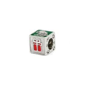 Imagem do produto Berloque Snoopy Cubo de Natal Prata 925 Coleção Snoopy