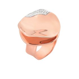 Imagem do produto Anel Icaria Orgânico com Detalhe de Zircônias Folheado a Ouro Rosé
