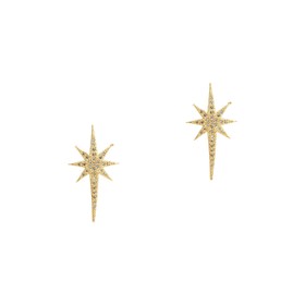 Imagem do produto Brinco Estrela Firework Cravejado Folheado a Ouro 18k