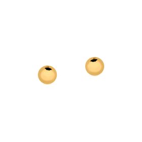 Imagem do produto Brinco Bola Lisa Folheado a Ouro 18k