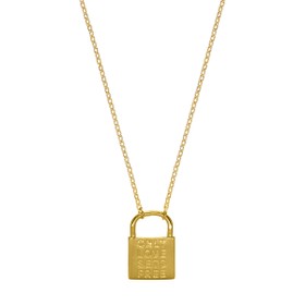 Imagem do produto Colar Cadeado Only Love Sets Free Folheado a Ouro 18k