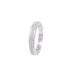 Imagem do produto Anel Brillantring Largo Cravejado de Zircônias Prata 925