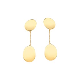 Imagem do produto Brinco de Ouro 18K Orgânico Liso Longo New Gold
