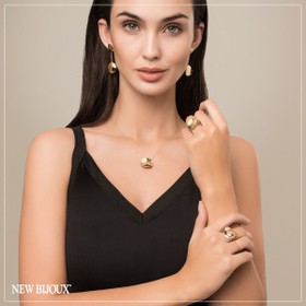 Imagem do produto Brinco de Ouro 18K Orgânico Liso Longo New Gold