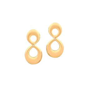 Imagem do produto Brinco Beauté Infinito com Zircônia Folheado a Ouro 18k
