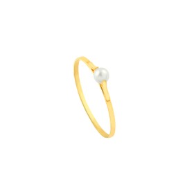 Imagem do produto Anel de Ouro 18k Pérola 3mm New Gold