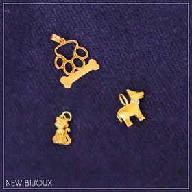 Imagem do produto Pingente Ouro 18k Osso e Pata de Cachorro New Gold