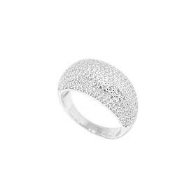 Imagem do produto Anel Brillantring Pavê Cravejado de Zircônias Prata 925