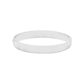 Imagem do produto Pulseira Rígida com Aro Largo Folheada a Ródio