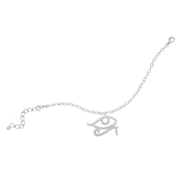 Imagem do produto Pulseira Olho de Hórus Cravejada de Zircônias Prata 925