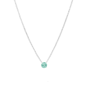Imagem do produto Colar Greenie Ponto de Luz com Cristal Paraíba Prata 925