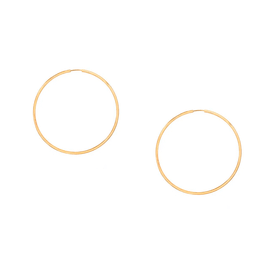Imagem do produto Brinco argola de Ouro 10k liso médio New Gold