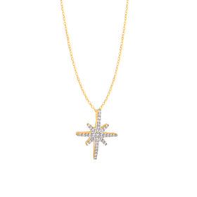 Imagem do produto Colar Estrela Cravejada de Zircônias Folheado a Ouro 18k