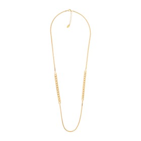 Imagem do produto Colar Longo Corrente Detalhe Grumet Folheado a Ouro 18k