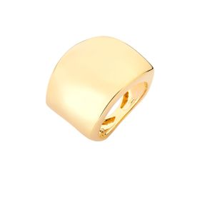Imagem do produto Anel Alegria Liso Geométrico Folheado a Ouro 18k