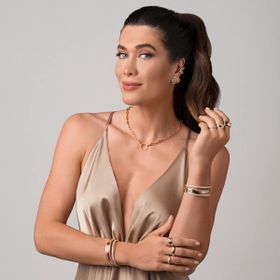 Imagem do produto Anel Confiança Aro Fino com Zircônias Folheado a Ouro 18k