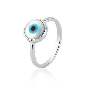 Imagem do produto Anel com Olho grego 8mm Prata 925