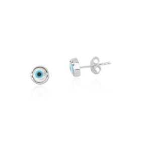 Imagem do produto Brinco Olho Grego 5mm Prata 925