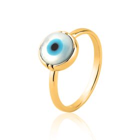 Imagem do produto Anel com Olho Grego 8MM Folheado a Ouro 18k