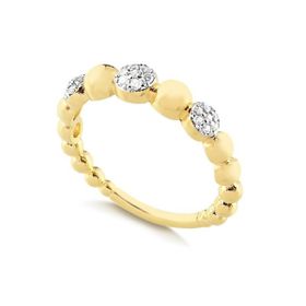 Imagem do produto Anel com Esferas Cravejado de Zircônias Folheado a Ouro 18k
