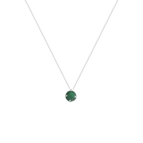 Imagem do produto Colar Pingente Verde Círculo Prata 925