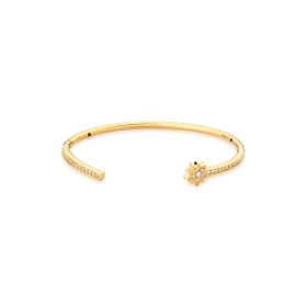 Imagem do produto Pulseira com Estrela Cravejada de Zircônias Folheada a Ouro 18K